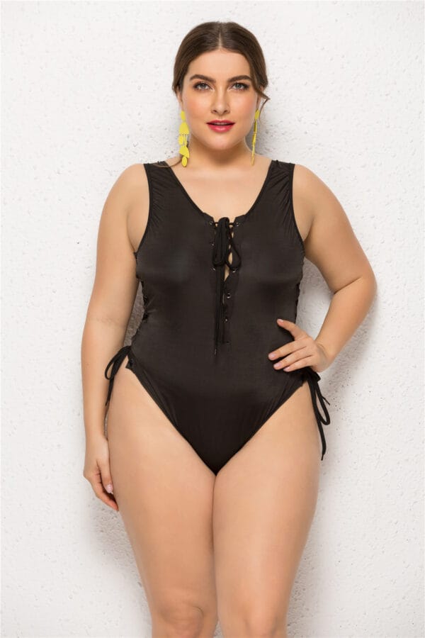 Raven Tide Lace-Up One-Piece - Image 2