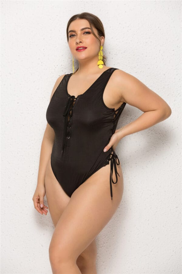 Raven Tide Lace-Up One-Piece - Image 3