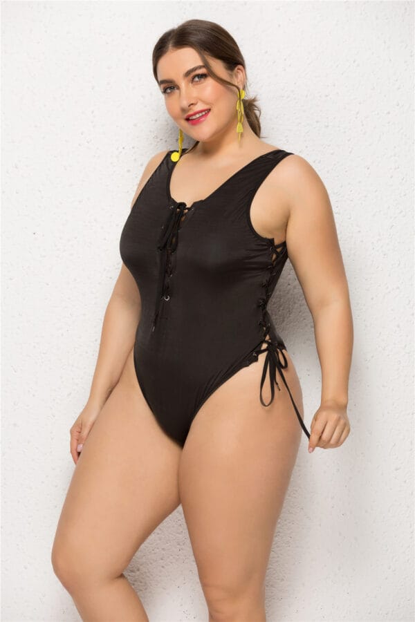 Raven Tide Lace-Up One-Piece - Image 4