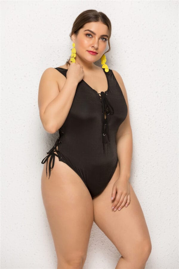 Raven Tide Lace-Up One-Piece - Image 5