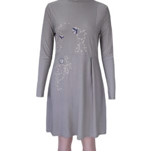 Serene Bloom Full Coverage Swim Dress