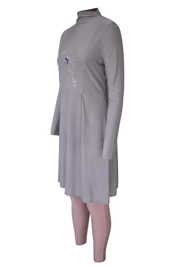 Serene Bloom Full Coverage Swim Dress - Image 2